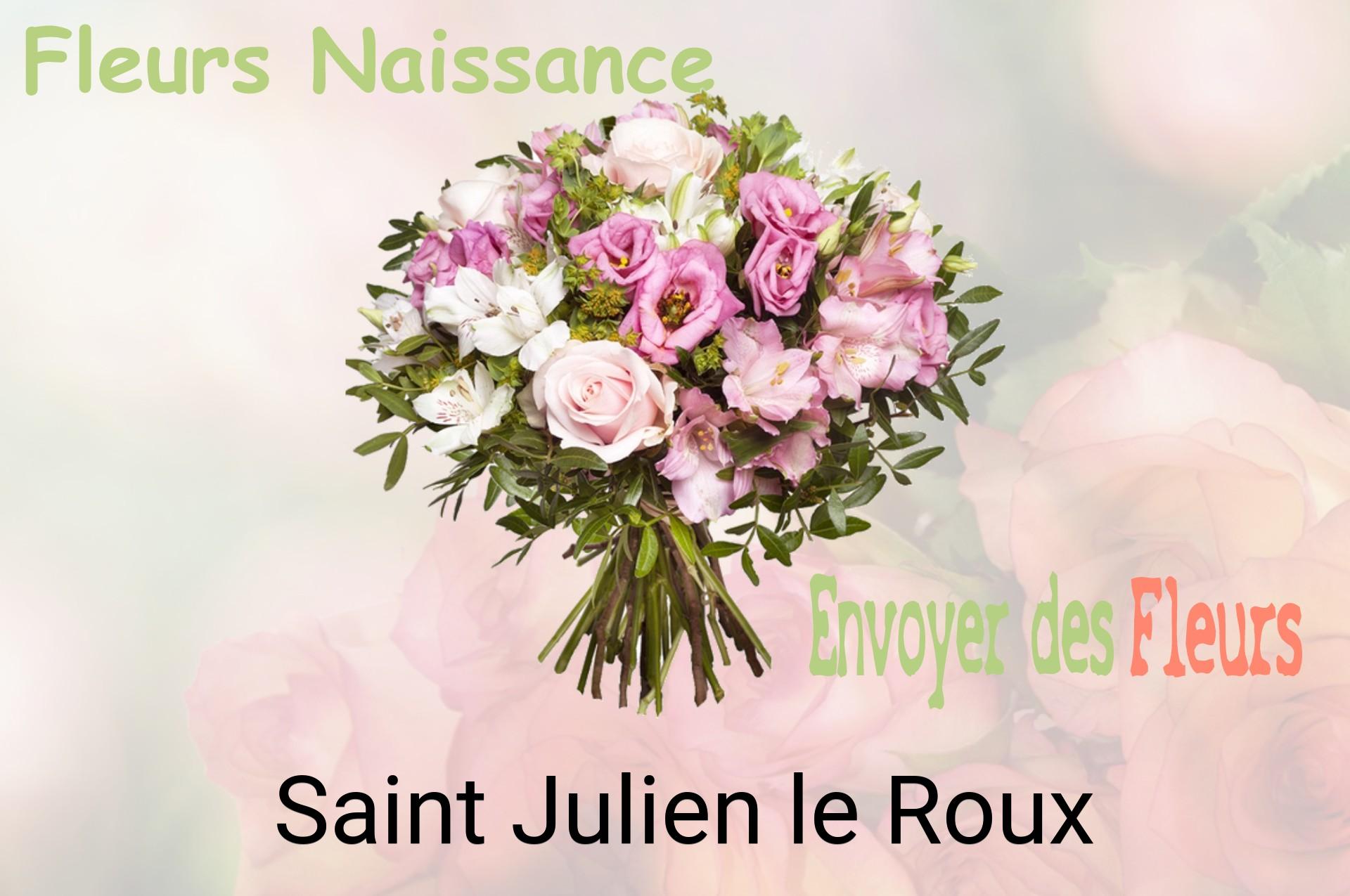 Bouquet de fleurs de naissance livré à Saint-Julien-le-Roux